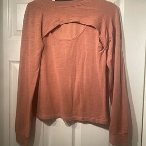 Women's Monrow Long Sleeve Top in light Pink Size M NWT